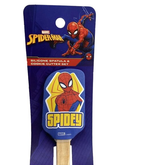 Spider-Man spatula and cookie cutter kitchen baking spatula Spider man - Picture 2 of 6